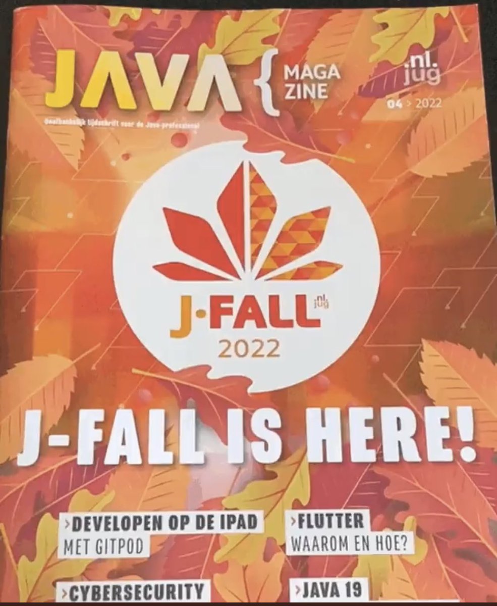IvoNet's tweet image. My article about #Java 19 is published in the @nljug @JavaMagazineNL. If you are Dutch… enjoy. Hope y’all like it.
