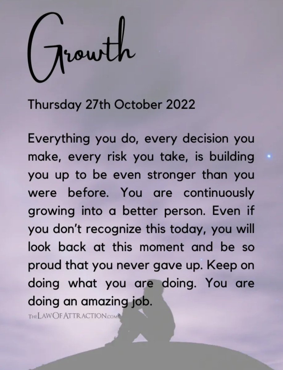 Be proud of yourself. 
You are doing an amazing job 🙏❤