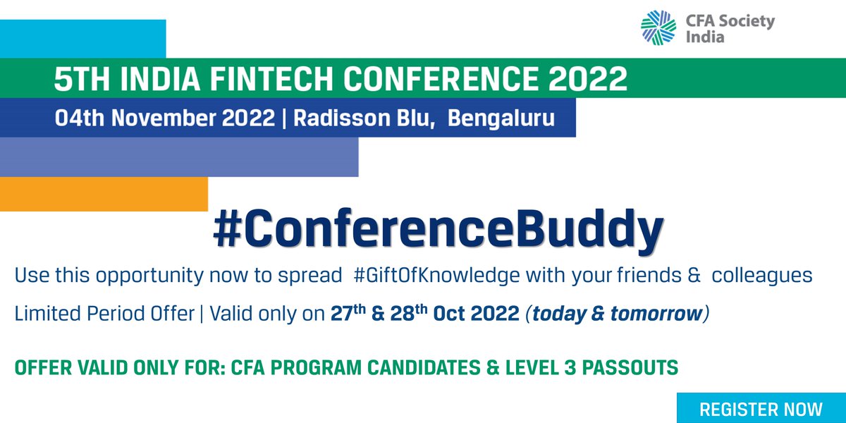 CFASocietyIndia's tweet photo. An exclusive offer awaits for all the 𝗖𝗙𝗔 𝗣𝗿𝗼𝗴𝗿𝗮𝗺 𝗰𝗮𝗻𝗱𝗶𝗱𝗮𝘁𝗲𝘀 &amp; 𝗟𝗲𝘃𝗲𝗹 𝟯 𝗽𝗮𝘀𝘀𝗼𝘂𝘁𝘀

Spread the joy of knowledge this festive season with #ConferenceBuddy. 

 https://t.co/VzrtGziqWx https://t.co/ByfN7PhDfQ