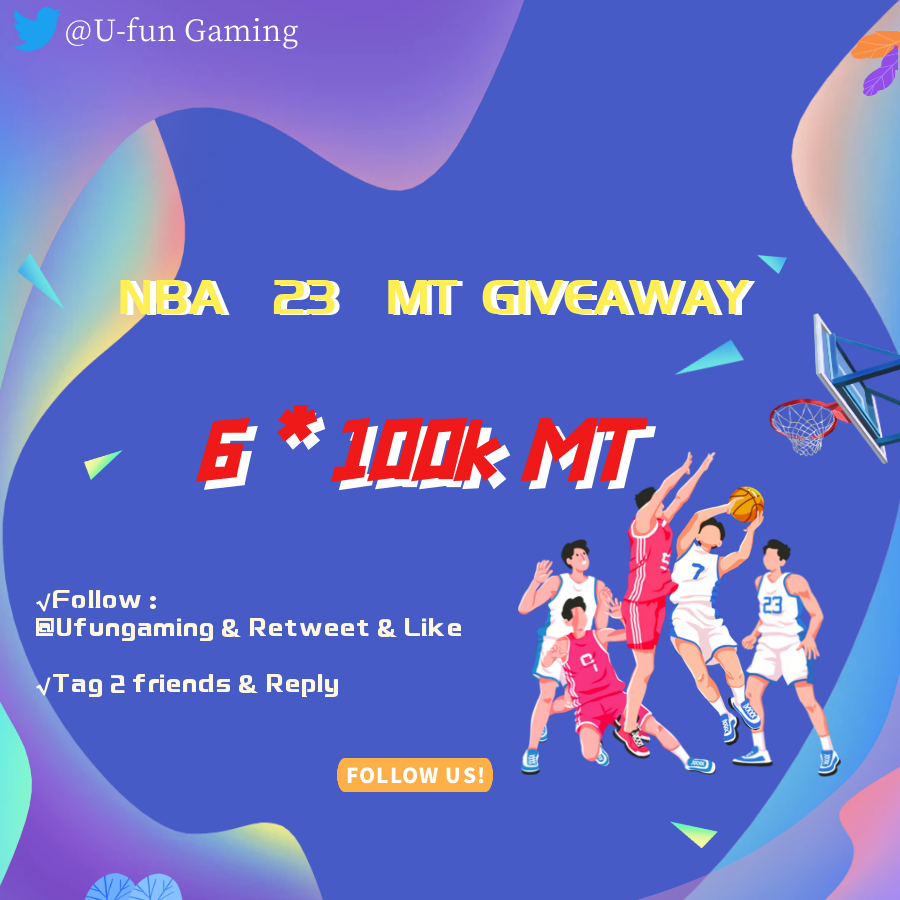 UfunGaming's tweet photo. ‼️Free NBA🏀MT COINS Giveaway👏👏
Enter now：
👉Follow: 
@UfunGaming
👉 Like &amp; Retweet
👉Tag 2 friends &amp; Reply: Reliable MT Seller 
🎁6*100K
#Giveaways #NBA23MT
Check cheap NBA MT coins at https://t.co/iZtF49VuYx!!
The winners will be announced on 31st Oct.! https://t.co/rSOkZCb3m8