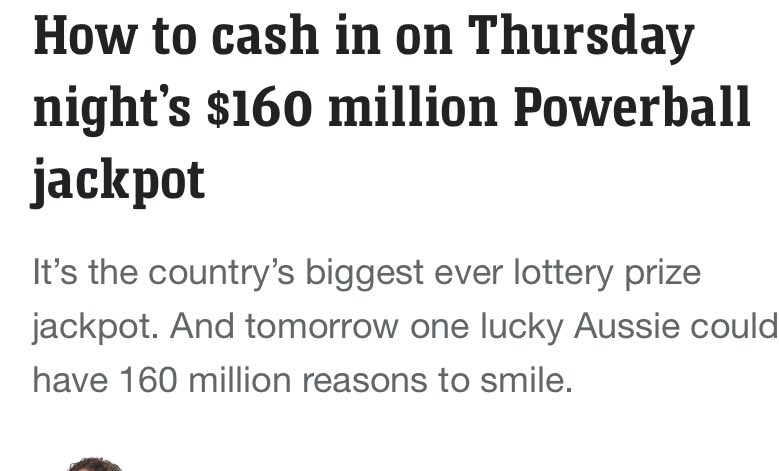 Had to have a crack at powerball tonight. I’ll own a lot of uranium stocks if my numbers come up. https://t.co/BPmHIc5fXj