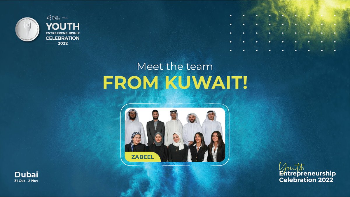 The university students behind Zabeel <a href="/tryzabeel/">𝖹𝖺𝖻𝖾𝖾𝗅 | زَبـيل</a>, an eco-friendly company that provides solutions to the challenges of waste management.

Don’t forget to watch the teams’ journey as they prepare for YEC 2022!

#YECINJAZ #BelieveinINJAZ #Entrepreneurship #Entrepreneurs #Innovation