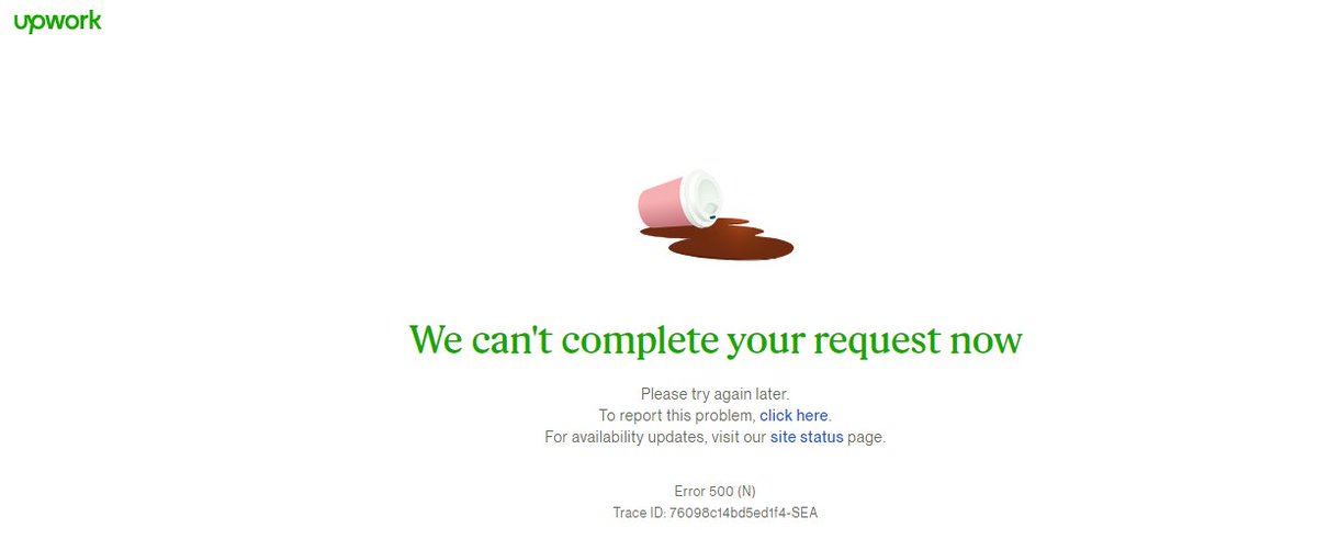 Rana_kamran43's tweet photo. what happen with upwork ?
#upwork #upworkdown
@Upwork https://t.co/7Eqlfr0ehx