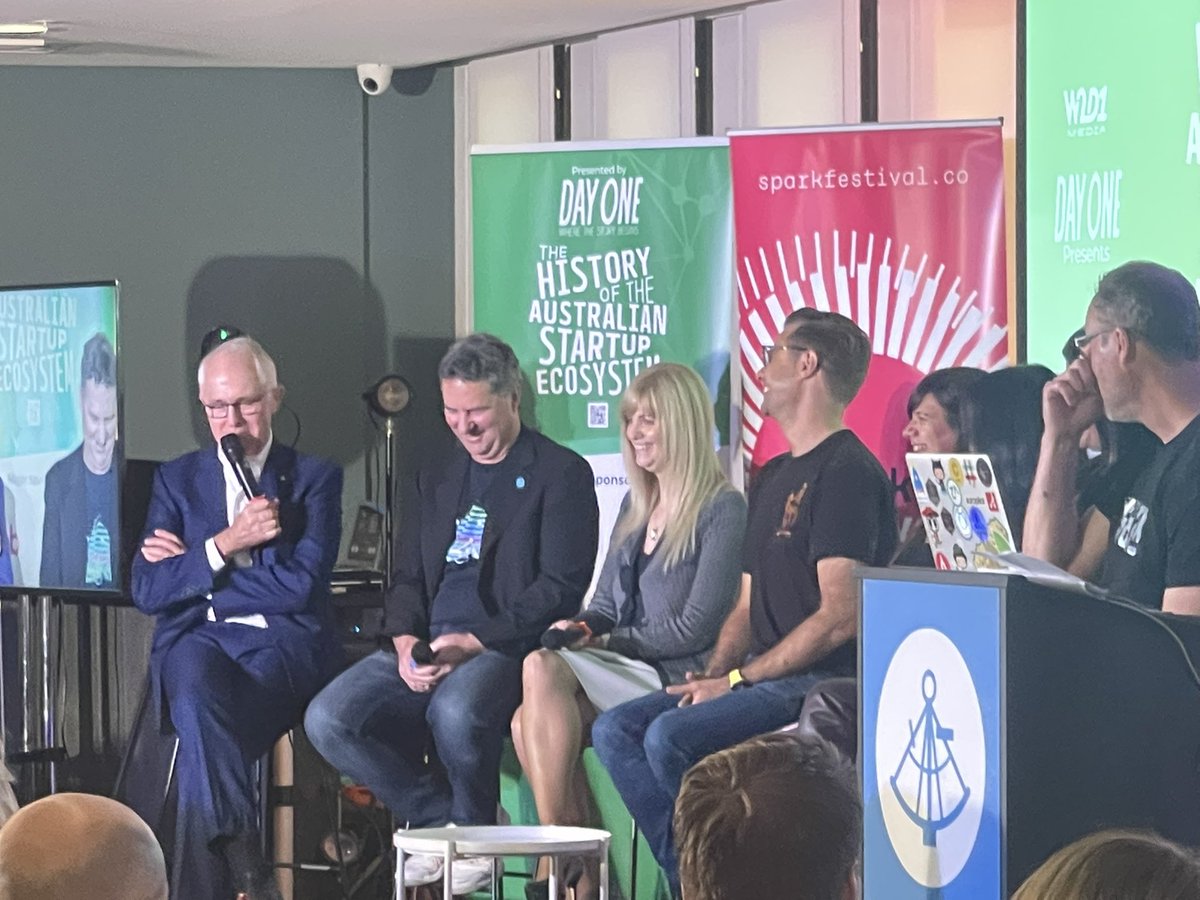 Great to have former #PrimeMinister <a href="/TurnbullMalcolm/">Malcolm Turnbull</a> in the house at <a href="/sparkfestivalau/">Spark Festival</a> &amp; <a href="/Fishburners/">Fishburners 🐟🔥</a> supporting the history of our startup ecosystem
