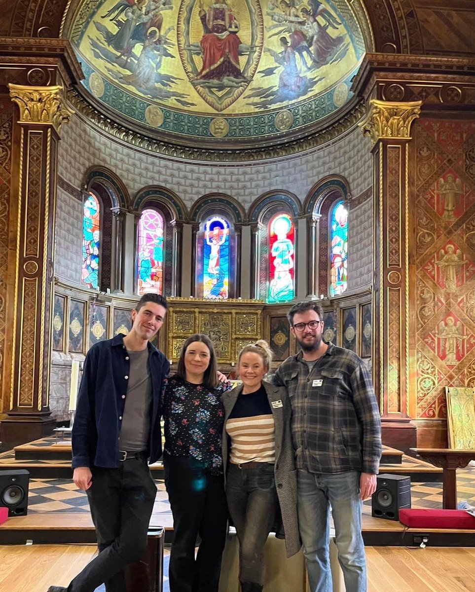 shadowopera's tweet image. Here's the team!! We had a splendid day on Tuesday rehearsing Veritable Michael in the stunning King's College London Chapel. Our performance here is on Friday November 11th. 

Tickets are free but limited. Book here : eventbrite.co.uk/e/veritable-mi…

#michelfield #decadents #newopera