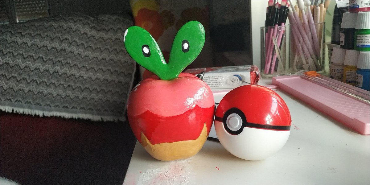 Cuando le estás cogiendo gustó a tu Impresora 3D y haces un applin a tamaño real ❤️ #Pokemon #PokemonScarletViolet 
#3D #game #applin #PokemonGO