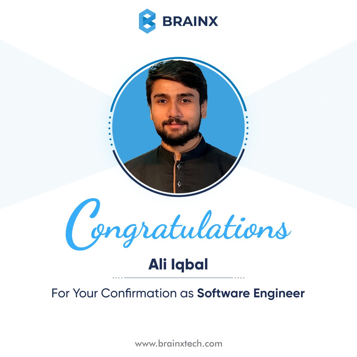 BrainXTechs's tweet photo. Congratulations!✨
Ali Iqbal, on a successful probation completion.
You are a great addition to our BrainX Team.🤩
#BrainX #probation #success #employees https://t.co/3CknHCeVVz