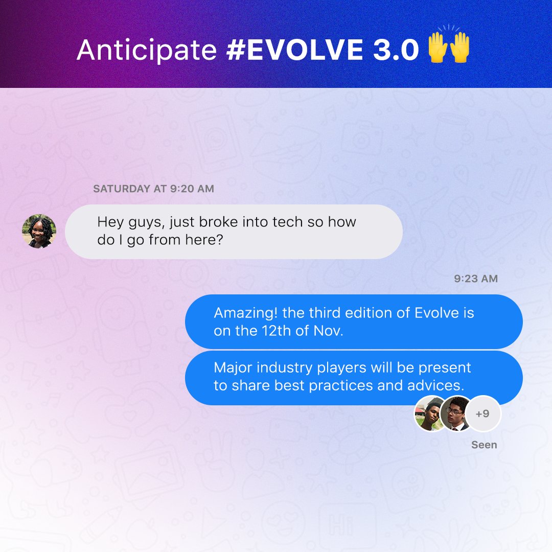 technovilleHQ's tweet photo. Network, Meet up and Interact with the best of the Creatives in the industry at this year's Evolve Meetup.
Wanna know how to navigate the tech Space?
Plan to attend the evolve Meetup 3.0
#efcc #Evolve3 #technoville4 #Disrupt #Technovillehq #innovation #GenZ #tech4good https://t.co/FSQOte909n