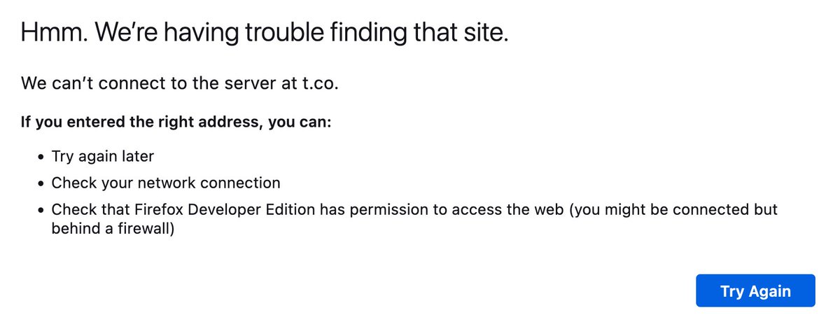 Elon is also removing 75% of domain names, I guess.

(Yes, I'm aware it's really my local wifi.)