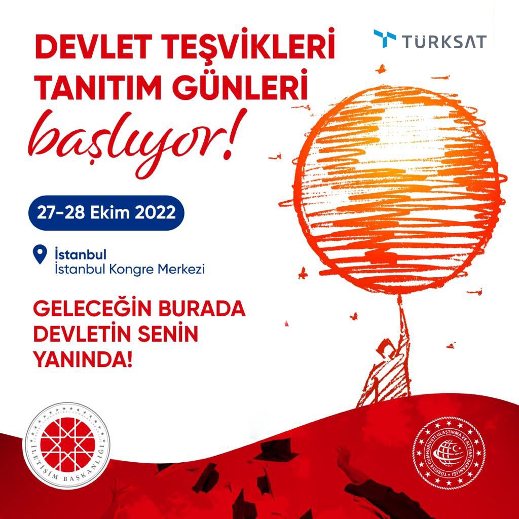 Devlet Teşvikleri Tanıtım Günleri kapsamında 27-28 Ekim tarihlerinde; 📍 #İstanbul Kongre merkezindeyiz! Tüm misafirlerimizi @UABakanligi'mızın standına bekliyoruz. #GeleceğinBurada #DevletTeşvikleriTanıtımGünleri