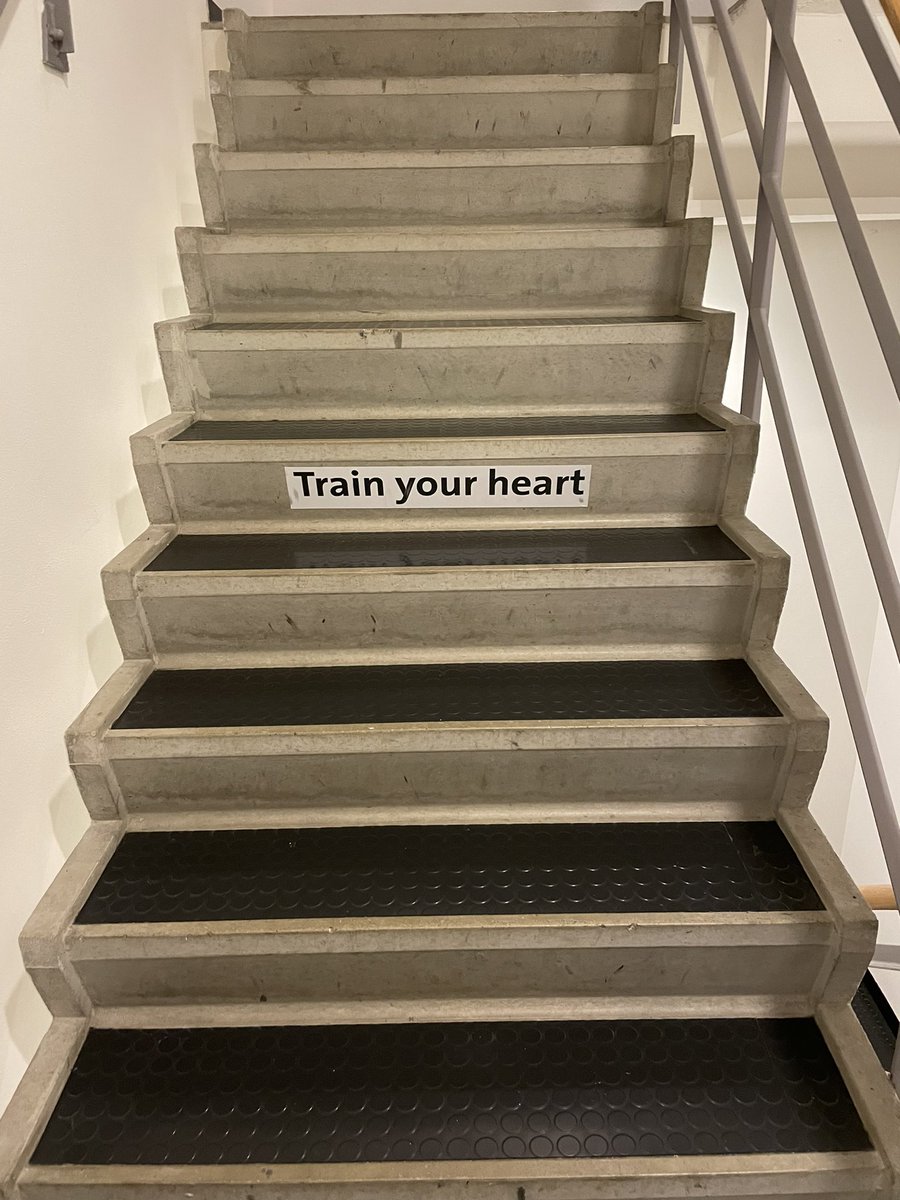 JeremyCohen__'s tweet photo. Visited some colleagues this week @MaastrichtU and I was loving the messages of encouragement in the staircases.
Also loved the espresso availability😋
#FreeExercise https://t.co/h0uNX5dZFA