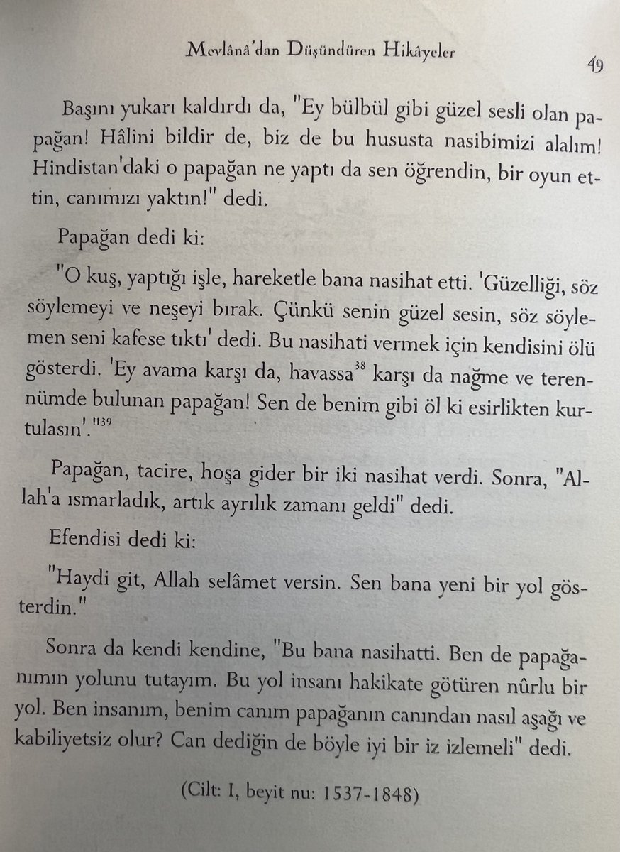 Kuaför kitabına devam 😎 Mevlana’dan Düşündüren Hikayeler #guenaydin #kitapseverlertakiplesiyor @mavi__ayrac @Benimokumam @kitapcemberi @BendekiKitap