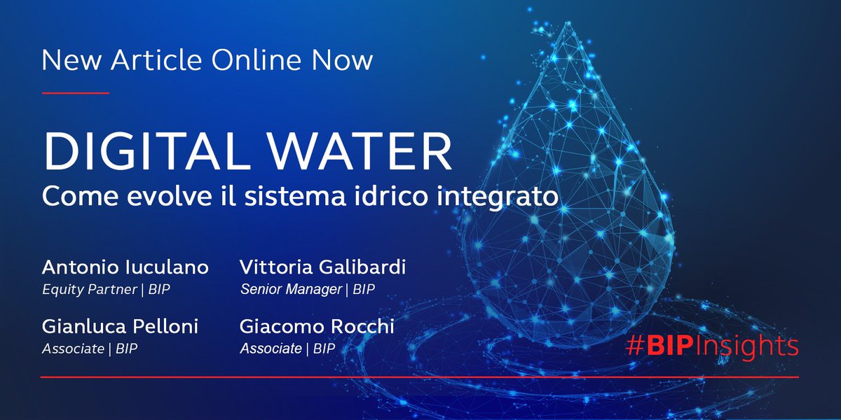 Bip_Group's tweet photo. Scopri quali sono le opportunità per il sistema idrico integrato (SII) di evolversi verso la transizione tecnologica e la digital transformation per affrontare le nuove sfide normative e del Water 4.0. Leggi l’articolo!👇🏻
https://t.co/1kaXBdhjNl https://t.co/OdNkUm7VBu