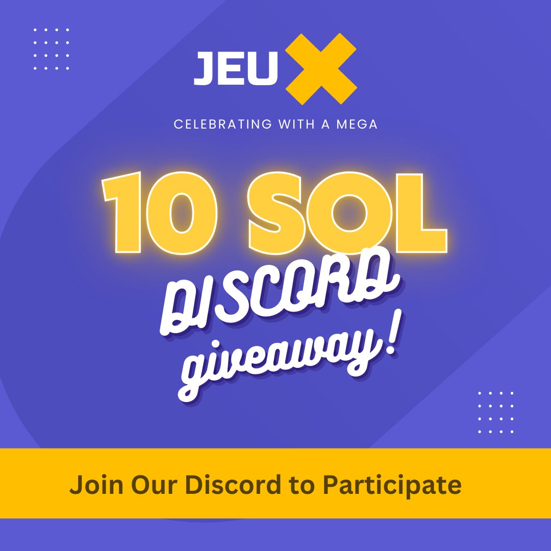 🎉 we are celebrating the public launch of our discord server with a mega giveaway.

Join our discord to participate discord.gg/hJssuR7zyM

#solana #Giveaways #NFT