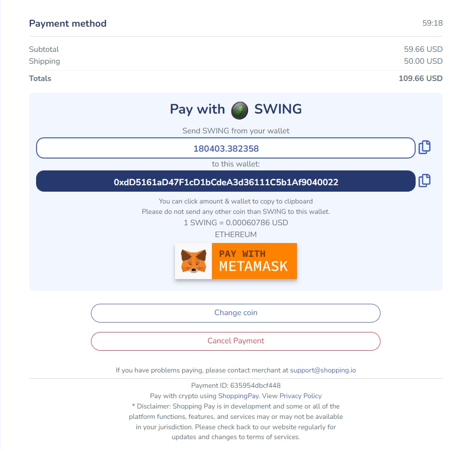GM 🌅

We have now integrated $SWING into <a href="/shopping_io/">Shopping.io</a>, so you can earn 2% cashback on any purchase using our token + an additional 2% while holding a <a href="/BananaTFA/">Banana Task Force Ape</a> NFT!

#SwingDAO 🌿