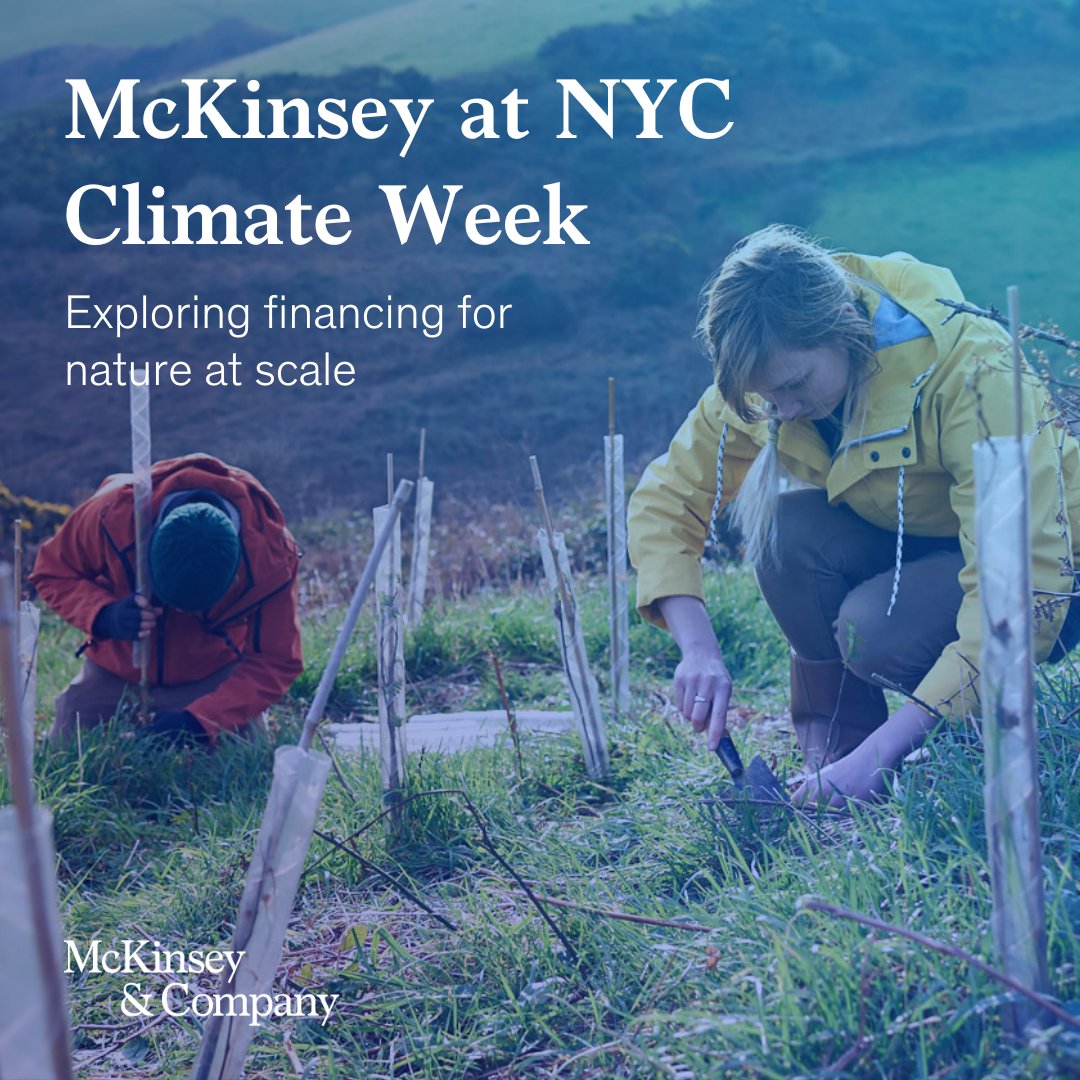 McKinsey & Company on Twitter "At New York City Climate Week, McKinsey