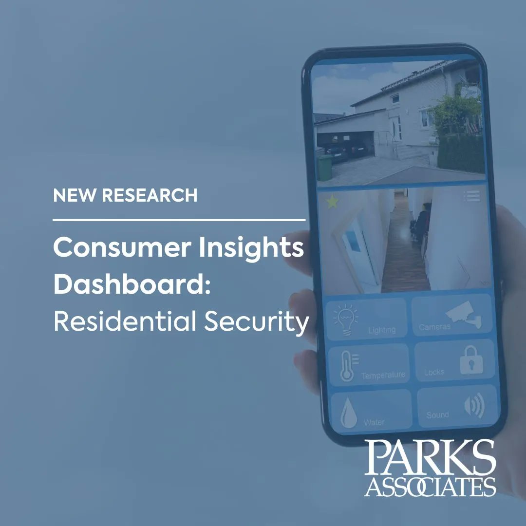 Explore our #residential #security dashboard which tracks #consumer #adoption of systems and #monitoring services, self & pro-installation, the adoption of interactive services and home controls, and consumer purchase #data. bit.ly/3aKQIDf #parksdata #HomeSecurity #tech