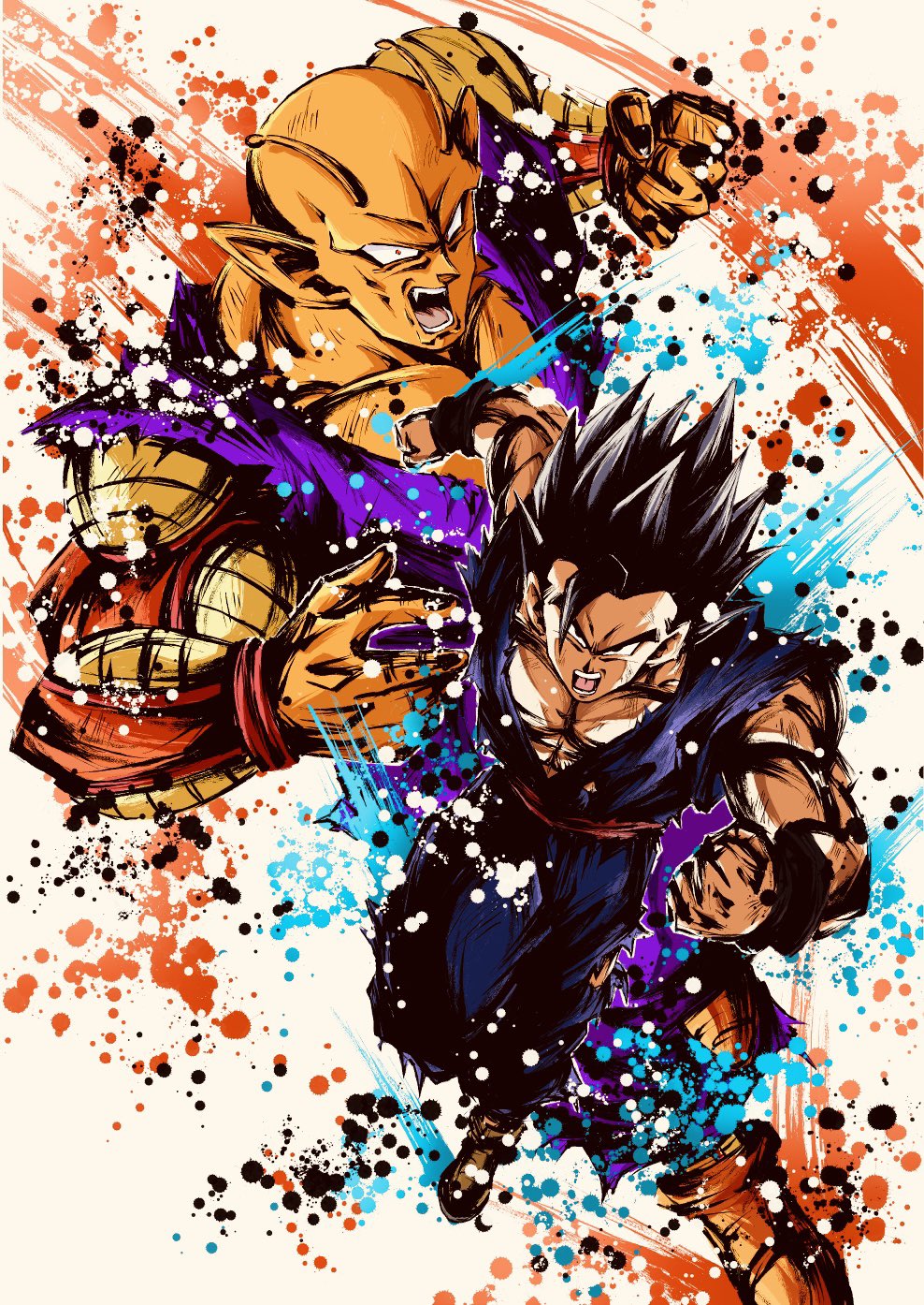 ドラゴンボール ファンアート 孫悟飯 （青年期） 今回はメイキング動画撮り忘れてしまい