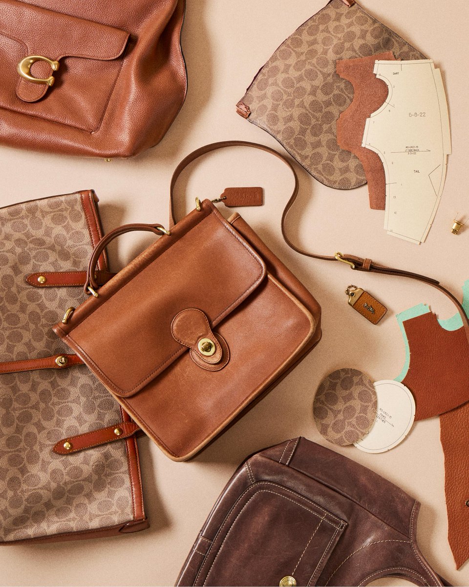 Coach's tweet photo. How it started ➡️ how it's going. Our #CoachReLoved bears are remade from parts of pre-loved, deconstructed bags—and cuddly proof that a little (re)love goes a long way. https://t.co/6dmVw5VkDL #CoachNY https://t.co/50Xe6Wr8Vj
