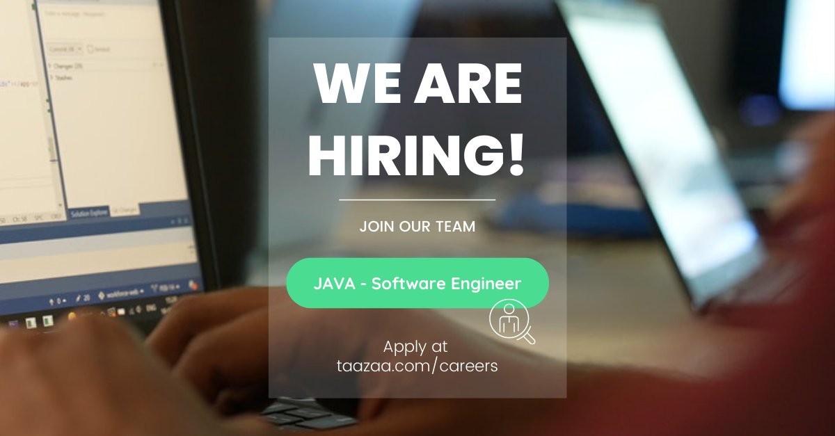 taazaainc's tweet image. We are hiring for Java Software Engineer positions. If you are ready to join our team, please visit lnkd.in/eUWjSEE or email us at tag@taazaa.com.
#JavaSoftwareEngineer #JobAlert #Career #Job #Hiring #taazaainc