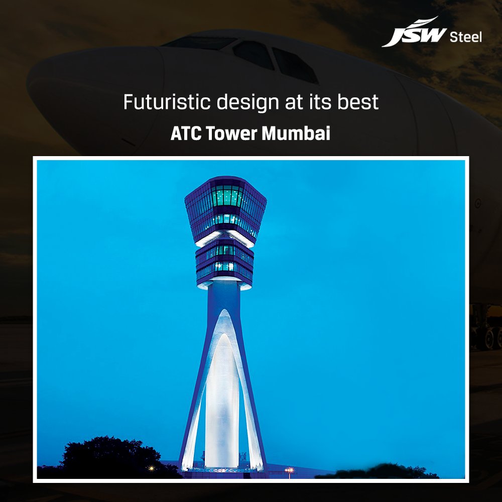 The ATC Tower is a facility that cannot be missed once you’re in Mumbai. Operated by the Airport Authorities of India, it’s an aeronautical facility that helps the Mumbai airport to run smoothly. #JSWSteel #IconicProjects