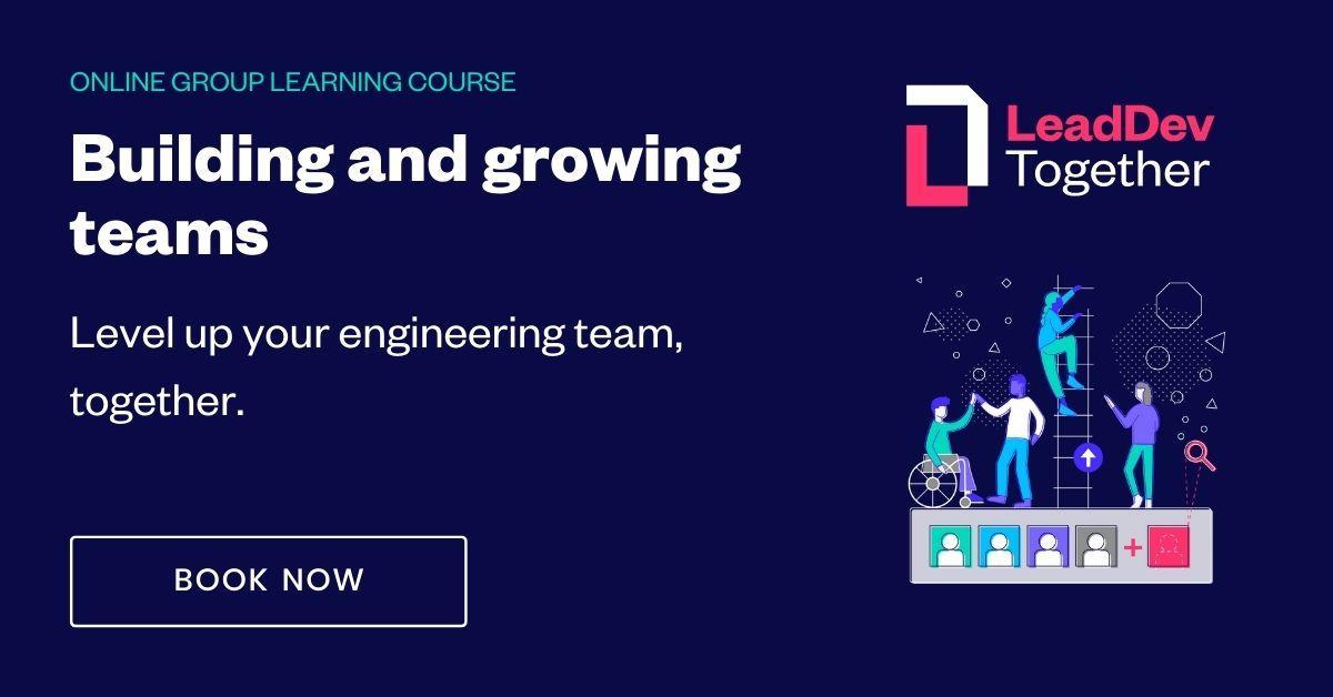 LeadDev (@TheLeadDev) on Twitter photo 2022-10-27 12:15:20 When you attend #LeadDevTogether you get designated time to talk about issues that could delay the implementation of new ideas in your org. Work together to focus on matters that don’t get enough attention. Register for 'Building and growing teams' today bit.ly/3N7YBo9 When you attend #LeadDevTogether you get designated time to talk about issues that could delay the implementation of new ideas in your org. Work together to focus on matters that don’t get enough attention. Register for 'Building and growing teams' today bit.ly/3N7YBo9