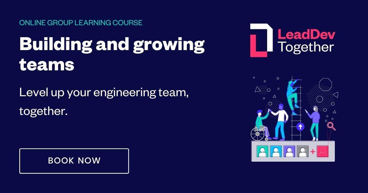 When you attend #LeadDevTogether you get designated time to talk about issues that could delay the implementation of new ideas in your org. Work together to focus on matters that don’t get enough attention. Register for 'Building and growing teams' today bit.ly/3N7YBo9