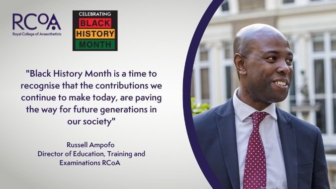 Our own @RussellAmpofo is proud to lead the College’s celebrations of #BlackHistoryMonth, a time to reflect on the richness of black history and culture. ow.ly/Rhet50LmA6X
