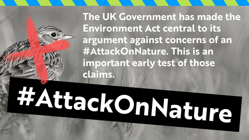 Yesterday @RishiSunak spoke proudly of the “landmark” Environment Act and said there was a “clear plan to deliver”. The first test of this is next Monday, when the UK Government is legally required to publish its targets for nature. Read on... 1/8