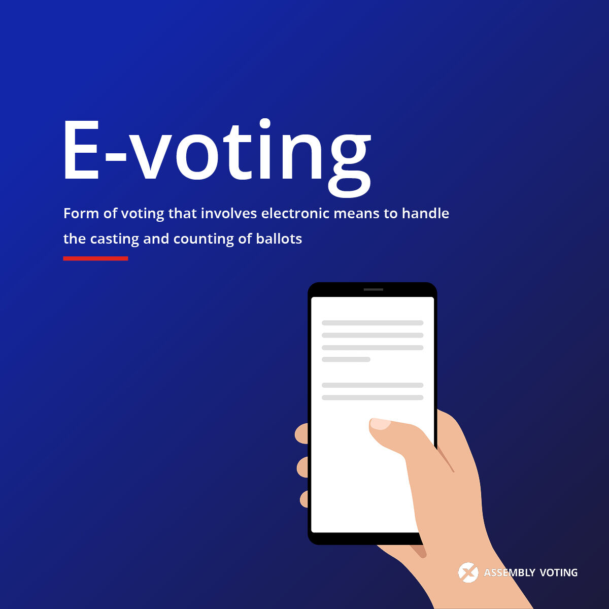 Electronic voting can improve and simplify balloting processes for those who cannot access physical polling stations. We strive to make every election accessible and secure to all voters - How can electronic voting impact voter engagement in your community?