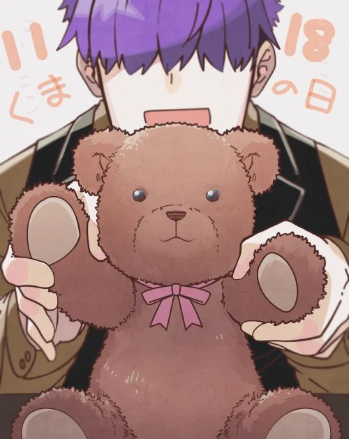 #テディベアの日 なのでバの字を再掲していくわね 四枚目は大手ファンタジー企画に出そうなコスプレのバ 
