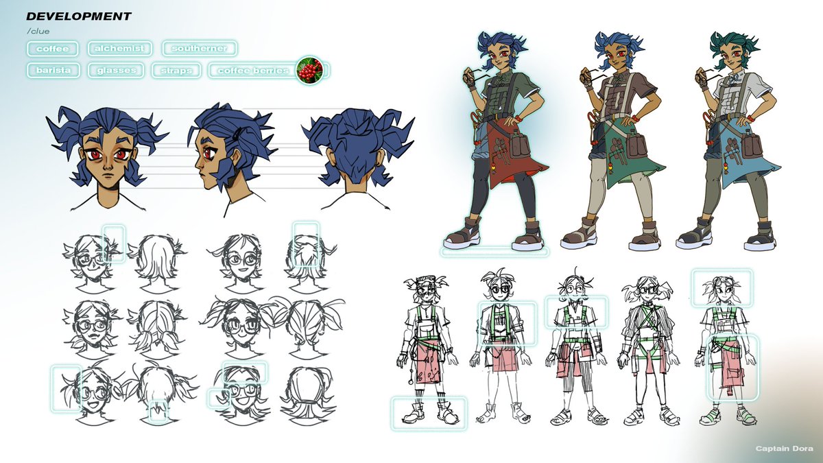 captaindoraora's tweet photo. Character concept - coffee alchemist
The character comes from southern countries, from those places where coffee grows. She is constantly experimenting to bring out the taste of coffee in its various forms. 
#ConceptArt #CharacterDesign #OriginalCharacter #charactersconcept https://t.co/6x4ckAJxCe