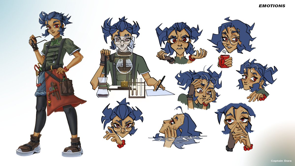 captaindoraora's tweet photo. Character concept - coffee alchemist
The character comes from southern countries, from those places where coffee grows. She is constantly experimenting to bring out the taste of coffee in its various forms. 
#ConceptArt #CharacterDesign #OriginalCharacter #charactersconcept https://t.co/6x4ckAJxCe