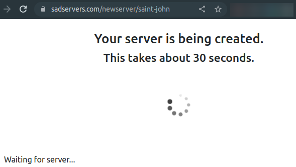 doxic's tweet photo. @mattbillenstein @sadservers_com Same issue, no progress for ~10min https://t.co/npRs5N5fpa