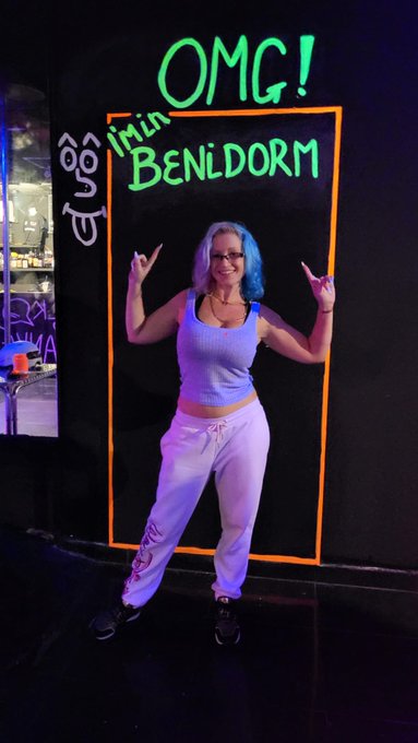 Benidorm...  Yes lets F⭐️⭐️⭐️ IT come see me at Millers Bar Millers Bar Benidorm Stag Hen  all year round<a href="/tag/jade"class="tags"><span>#jade</span></a><a href="/tag/benidorm"class="tags"><span>#benidorm</span></a><a href="/tag/stag"class="tags"><span>#stag</span></a><a href="/tag/jadebenidorm"class="tags"><span>#jadebenidorm</span></a><a href="/tag/benidorm"class="tags"><span>#benidorm</span></a>