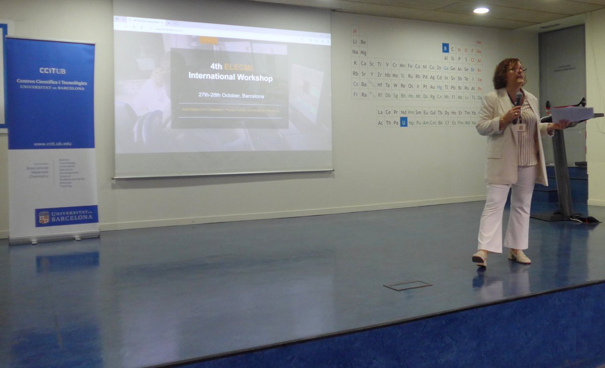 CitecUB's tweet photo. #ICTSNews | We continue in 4th ELECMI International Workshop
PhD F. Peiró @UniBarcelona, scientific coordinator of the Barcelona node of @Elecmi_ICTS, chairwoman in the morning session, introduced the speakers of @LPS_Orsay @LMA_UNIZAR @DENSsolutions #nanomegas &amp; @GatanMicroscopy https://t.co/mA6h7xSHbU