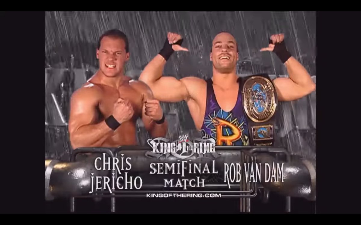 1st match of WWE king of the ring 2002 Semi final match @IAmJericho Vs @TherealRVD
