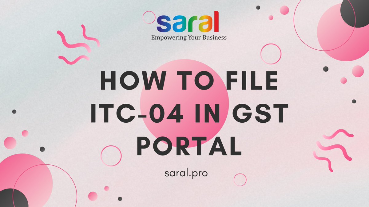 In today's video, we will see How to file ITC-04 in GST Portal. Check out the step-by-step process. Watch the video in the following link -  youtu.be/kJ8d8f-2ES8
#gst #gstportal #itc04 @gstitc04