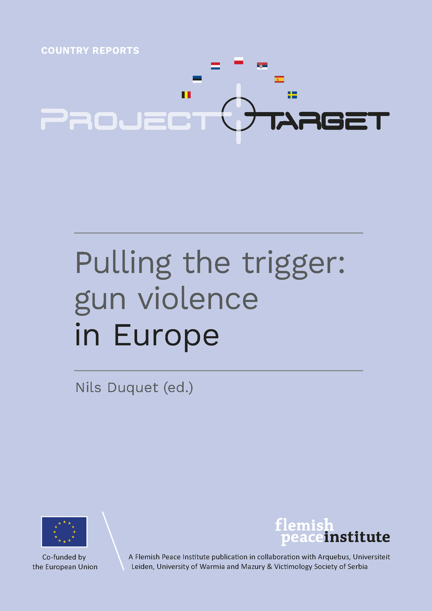 Vredesinstituut's tweet photo. 7 new country reports – on Belgium, Estonia, the Netherlands, Poland, Serbia, Spain and Sweden – shed more light on #gunviolence & #firearm #trafficking in Europe.
✔Read them now: https://t.co/ZlSyGfRmAH
✔More on #projectTARGET & its overall findings: https://t.co/i0CEe9hdnM https://t.co/8qPKVRakrs