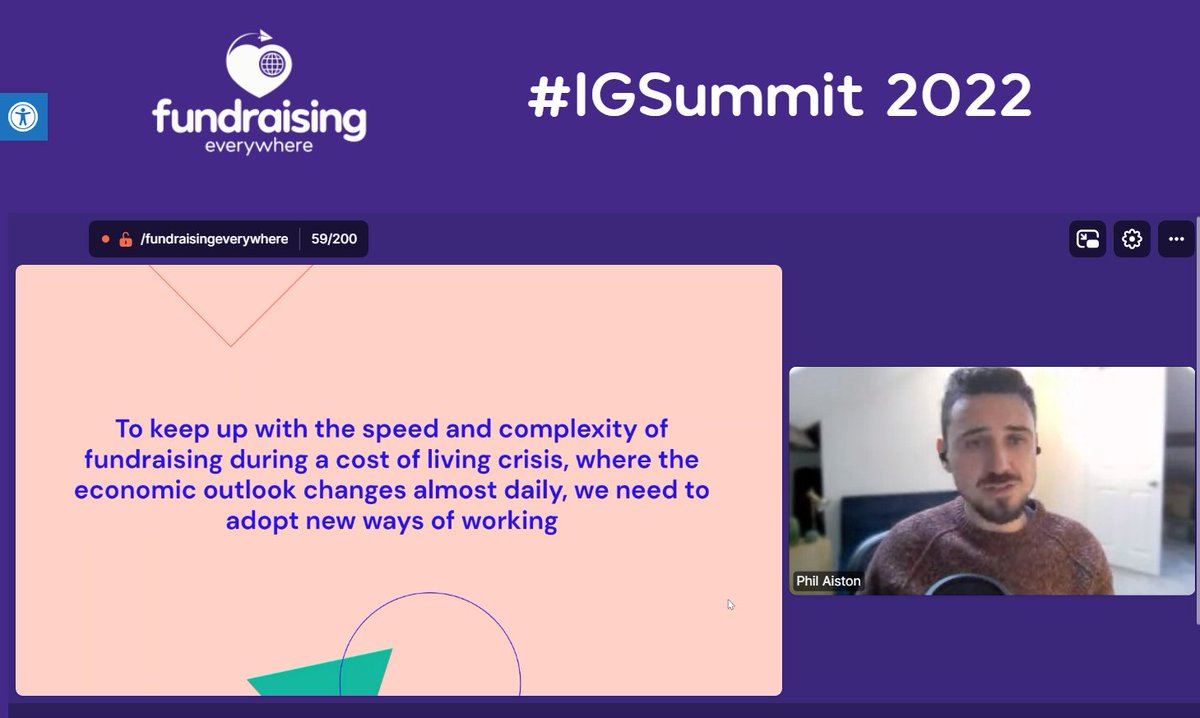 How the #costoflivingcrisis is influencing regular giving now with @philaiston from @TPXimpact in the strategy room at #IGSummit How agile methodology & an iterative approach is what we need right now... Don't wait for perfection! Start delivering value NOW