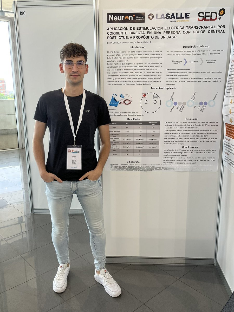 Presentación de los póster de nuestros profesores <a href="/LvaroReina/">Álvaro Reina Varona</a> y <a href="/Alfre_lerin/">Alfre</a> en el Congreso de la Sociedad Española del Dolor <a href="/LaSalleSaludUAM/">La Salle Facultad Salud</a> <a href="/LaSalleMAD/">La Salle Campus MAD</a> <a href="/CongresoSED/">Congreso SED</a> #SEDValencia22