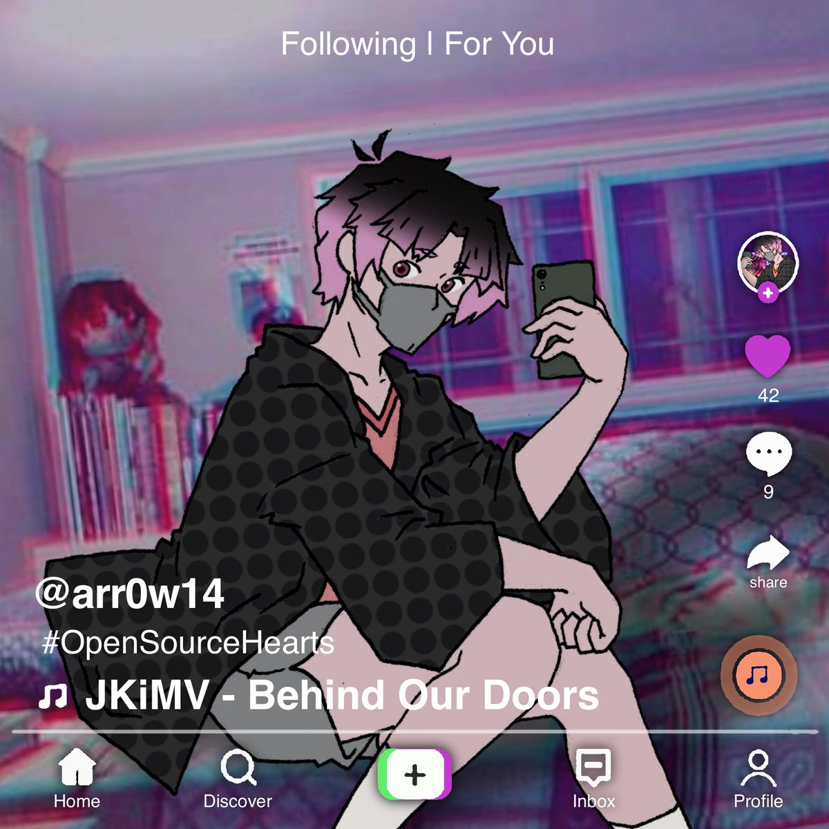 jkimvmusic's tweet photo. a song to turn your bedroom into a dance floor.

jkimv://OpenSourceHearts #TheFirstSingle #BehindOurDoors is streaming NOW on spotify! listen here: https://t.co/JIk35fRaa5 https://t.co/4ztzdnTUk7