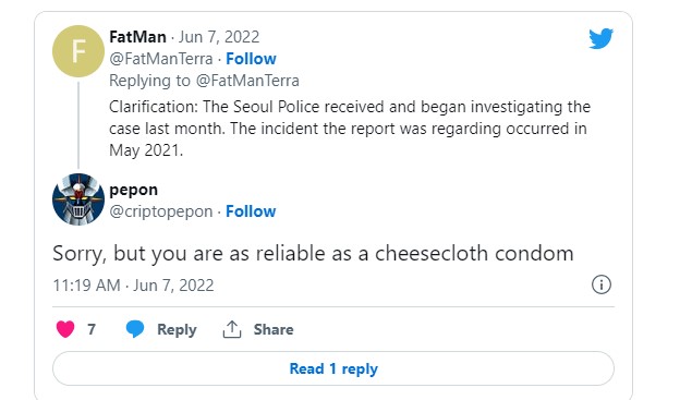 criptopepon's tweet photo. @LUNCDAO let me share with you a tweet from a few months ago. It is always a good time to unmask a rascal. https://t.co/IiZBH5J4tg