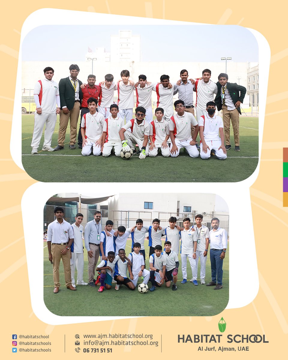 HabitatSchools's tweet photo. The Physical Education Department of Habitat School, Al Jurf, successfully conducted Inter House Games for 5-12 boys and girls from October 17 to 20.
#Habitatschool #CBSESchool #Ajman #UAE #CBSE #interhousecompetition #interhousegames https://t.co/eTzx6YrbFe