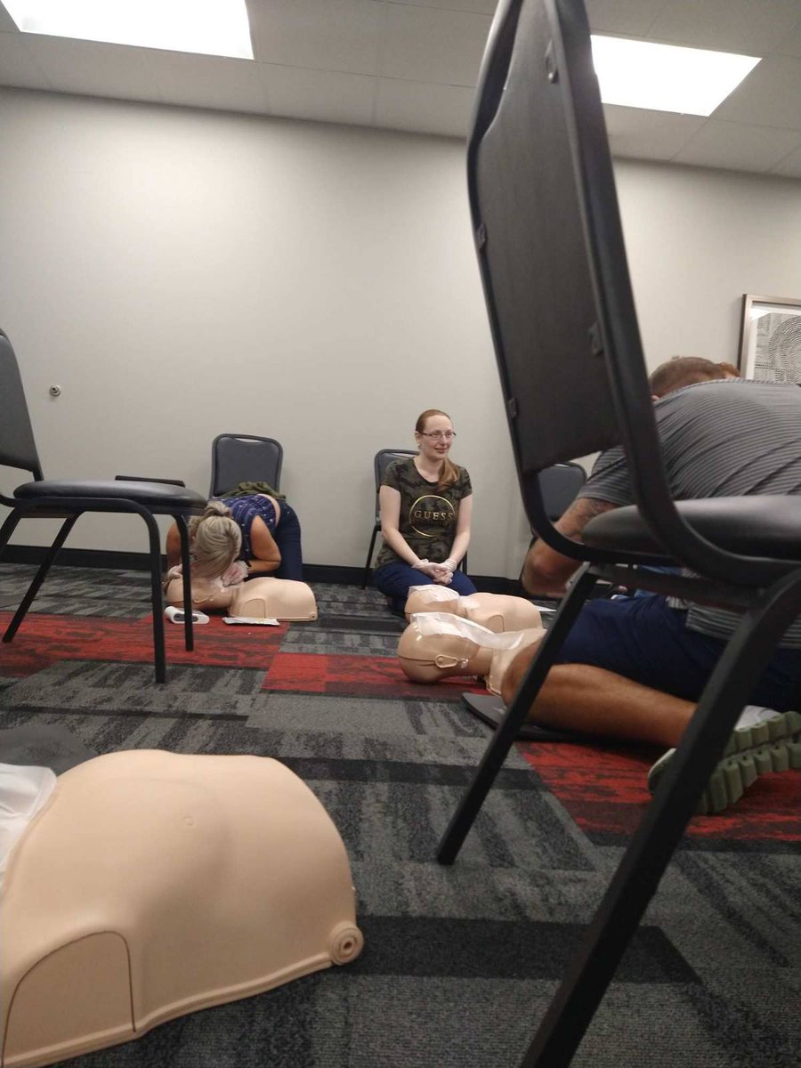 PattersonCos's tweet photo. We cant help everyone, but everyone can help someone! Are you prepared to save a life?
12 employees from our Plant City office received a CPR certification this week! 🌟

#pattersoncos #cprtraining #savinglives https://t.co/44z2LeuBmm