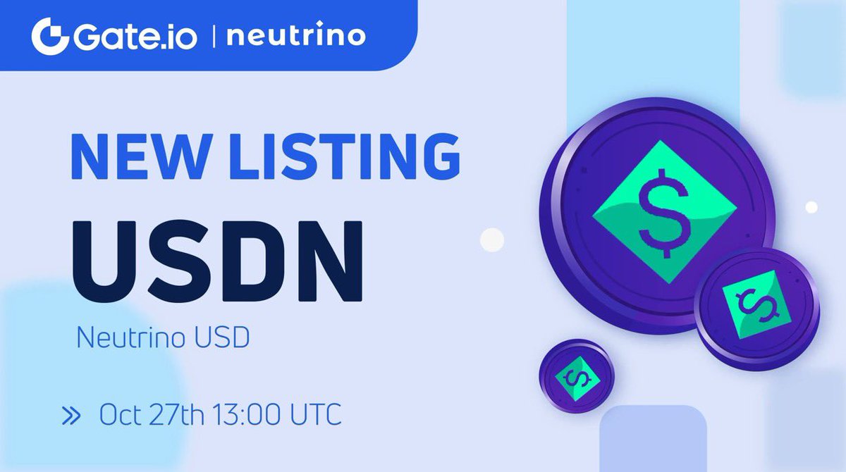 Boorsaorg's tweet photo. صرافی #Gate.io امروز $USDN @neutrino_proto را لیست می کند.
نوترینو USD (USDN) یک استیبل کوین رمزنگاری الگوریتمی است که به دلار آمریکا متصل است. https://t.co/7HbzNouQ7t