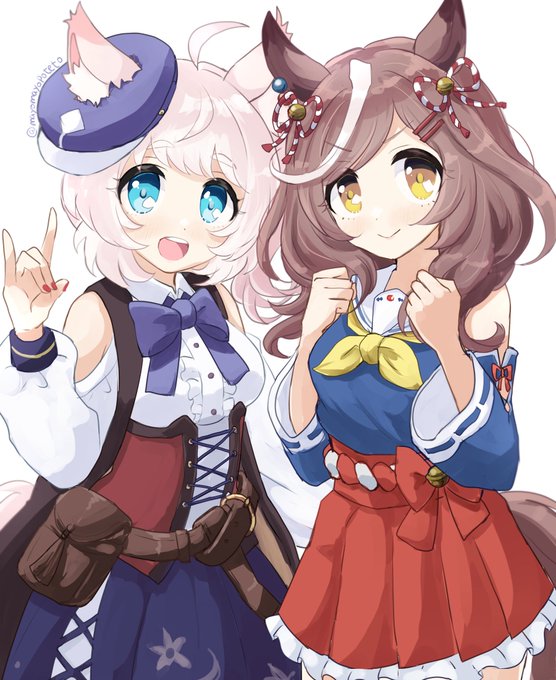 お題箱より　ほわんちゃんとマチカネタンホイザ の衣装交換！#SB69#ウマ娘 