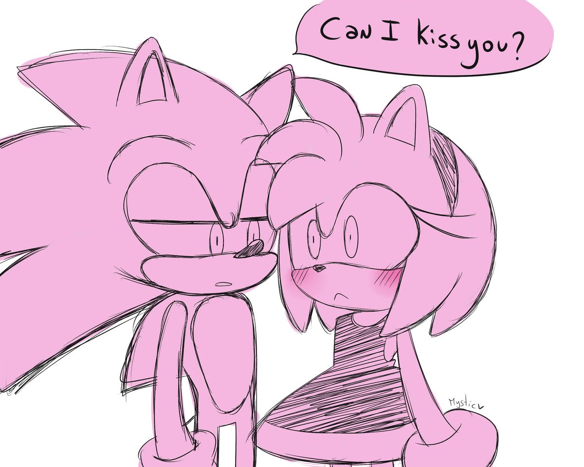 Mystic✨ (open commission💟) on X: Create a Sonamy AU with Sonic