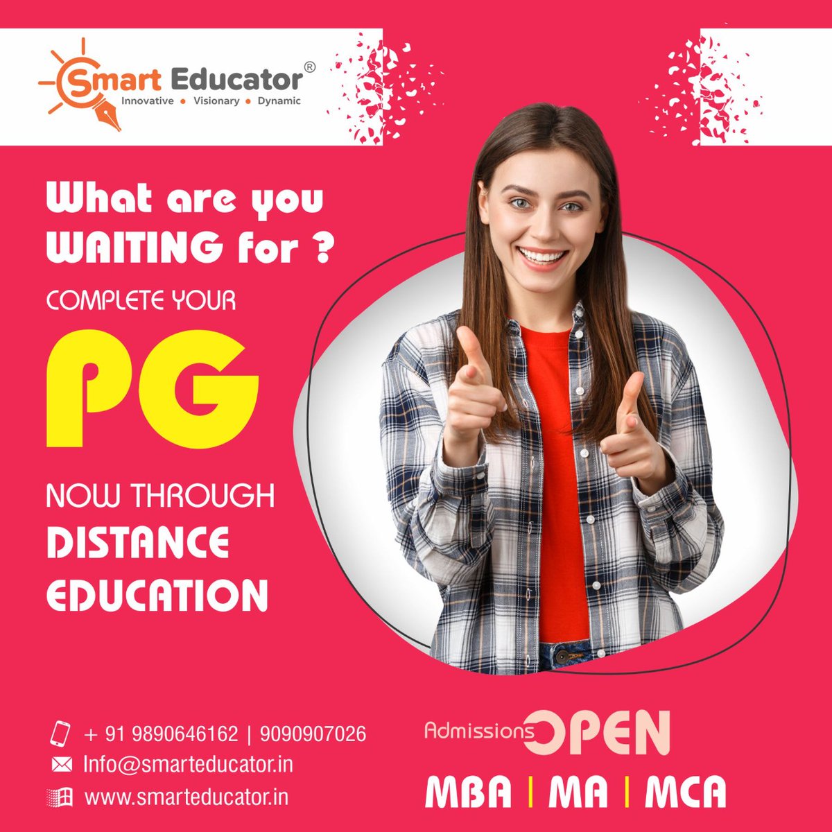 smart_educator's tweet photo. Job Promotion is a Problem??
Achieve great heights in your career, with a Online Education Degree from SMART EDUCATOR🎓
.
For more Details Call/Watsapp -
9890646162 / 9090907026
.
#smarteducatoroffical #online #pune #register #mode #mba #ma #mca https://t.co/lUAyngn0lq