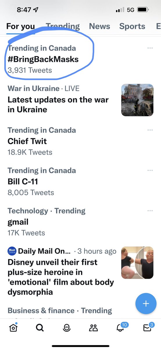 TRENDING IN CANADA 🇨🇦 #BringBackMasks Thx @DaliaHasanMD !